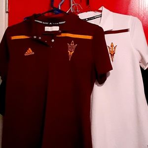 2 Arizona State University Polyester Polo Shirts